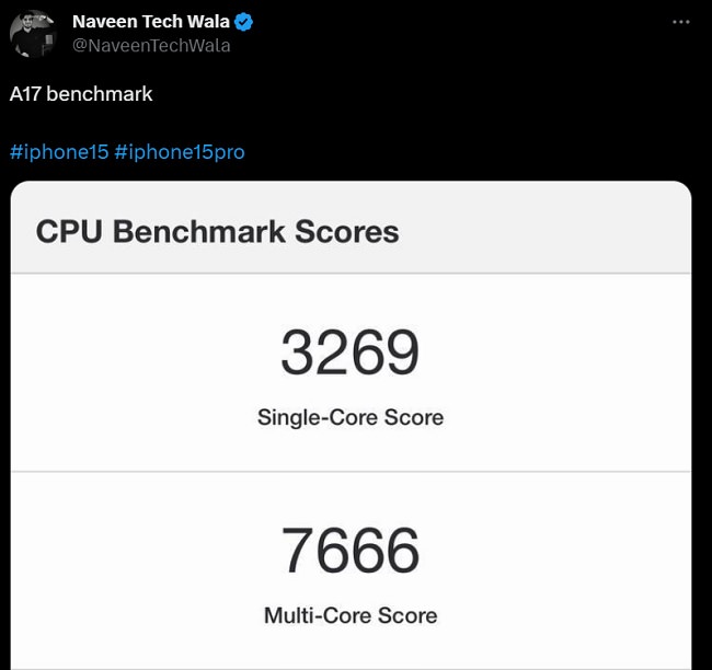 نتایج اولیه تست و بنچمارک تراشه A17 Bionic اپل