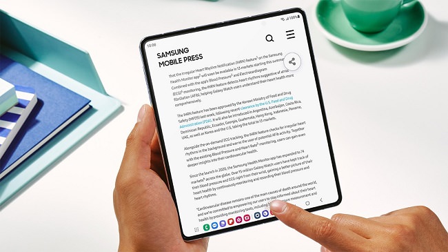 تسک‌بار Galaxy Z Fold 5 