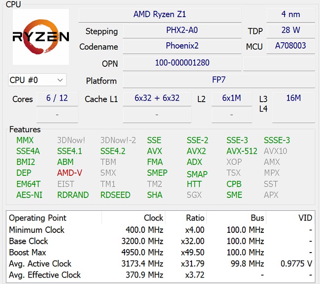 اولین نتایج بنچمارک پردازندههای سری Ryzen Z1