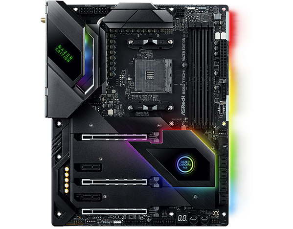 مادربردهای جدید AM4 ارزاک با نورپردازی ریزر