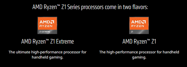 پردازنده‌های شتاب‌دهنده (APU) جدید Ryzen Z1 و Ryzen Z1 Extreme