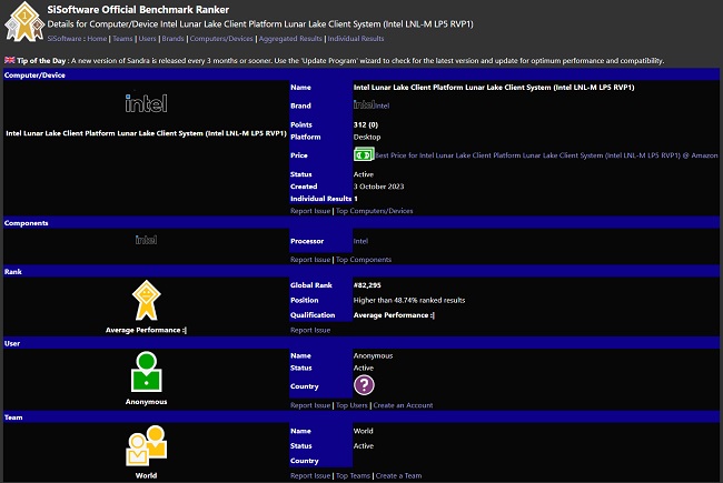 نمونه آزمایشی پردازنده Lunar Lake مشاهده شد