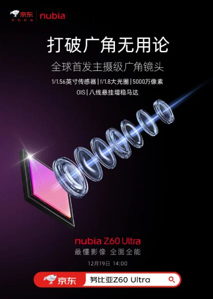 پرچمدار جدید نوبیا به نام Nubia Z60 Ultra 