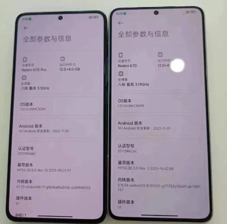اولین تصاویر واقعی از گوشی‌های سری Redmi K70