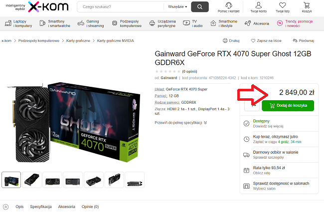 کاهش قیمت کارت گرافیک RTX 4070 Super انویدیا