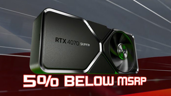کاهش قیمت کارت گرافیک RTX 4070 Super انویدیا