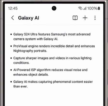 هوش مصنوعی سامسونگ Galaxy AI