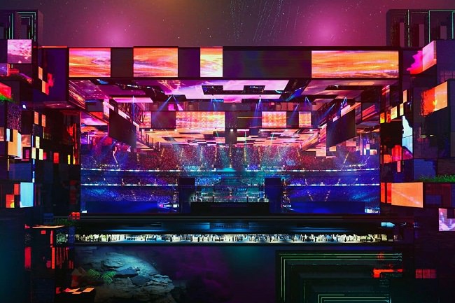 استادیوم سایبرپانکی عربستان