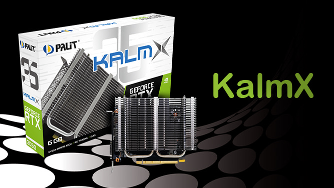کارت گرافیک GeForce RTX 3050 KalmX 6GB توسط برند Palit معرفی شد