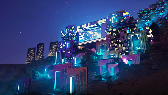 استادیوم سایبرپانکی عربستان