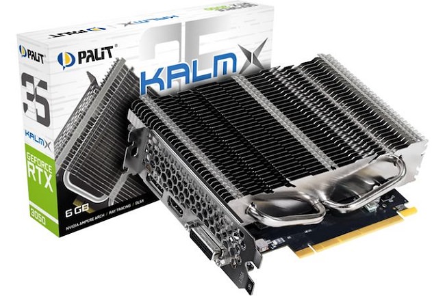 کارت گرافیک GeForce RTX 3050 KalmX 6GB توسط برند Palit معرفی شد