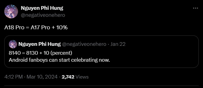 پردازنده A18 Pro اپل