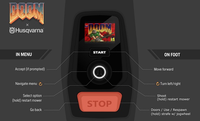 اجرای بازی Doom روی ماشین چمنزنی