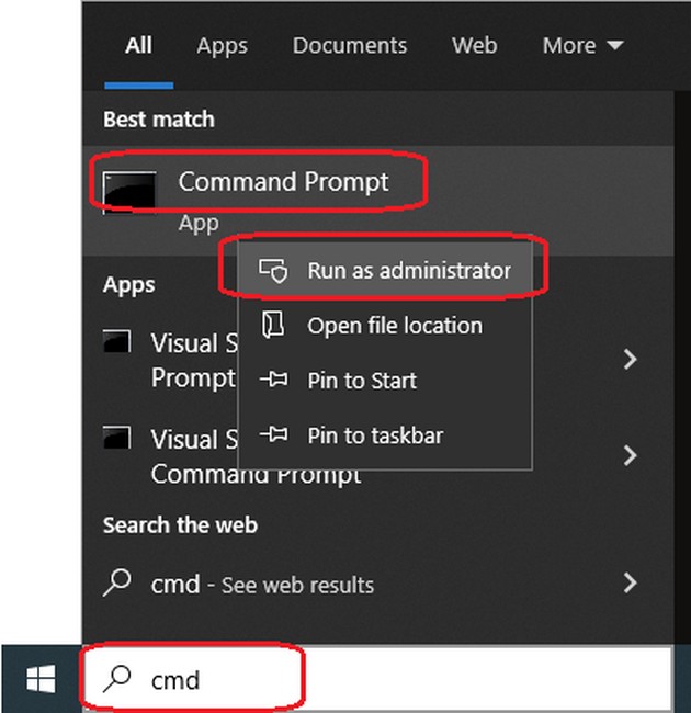 راهنمای command prompt ویندوز