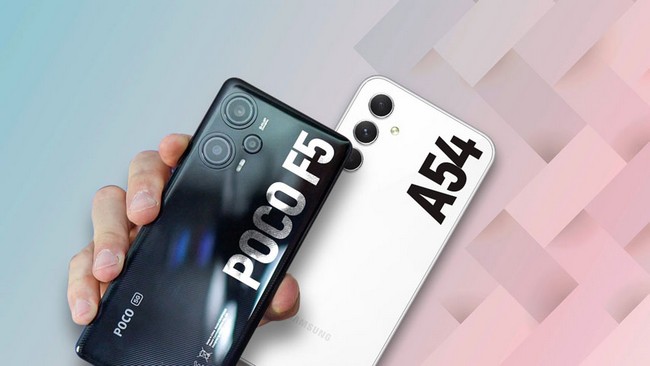 تفاوت Galaxy A54 با Poco F5