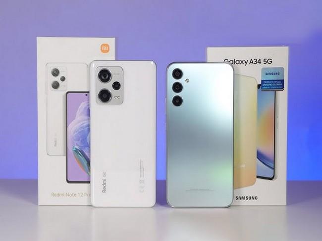 فرق ردمی Note 12 Pro و گلکسی a34