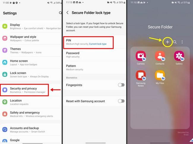 قفل برنامه های گوشی سامسونگ با اثر انگشت