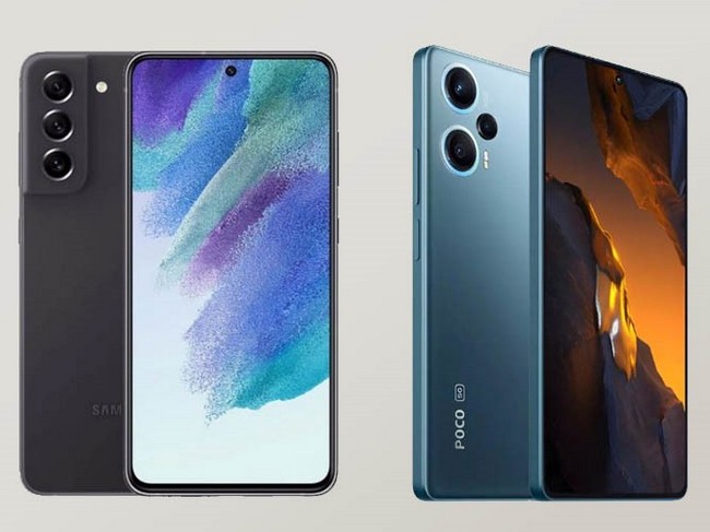 مقایسه s21 fe با poco f5