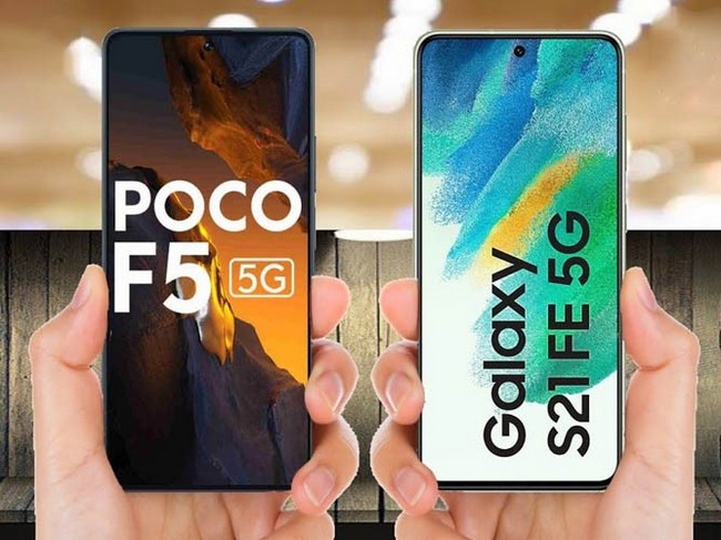 s21 fe در مقابل poco f5