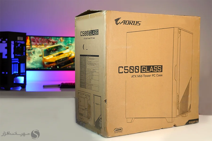 جعبه گشایی کیس گیگابایت C500 Glass