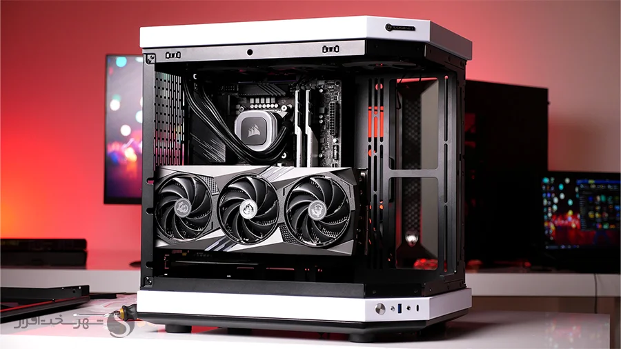 نصب کارت گرافیک عمودی در کیس Logikey C560BW