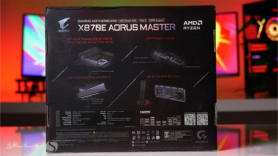 بررسی مادربرد گیگابایت X870E Aorus Master 