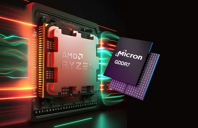 تراشه AMD با حافظه GDDR7