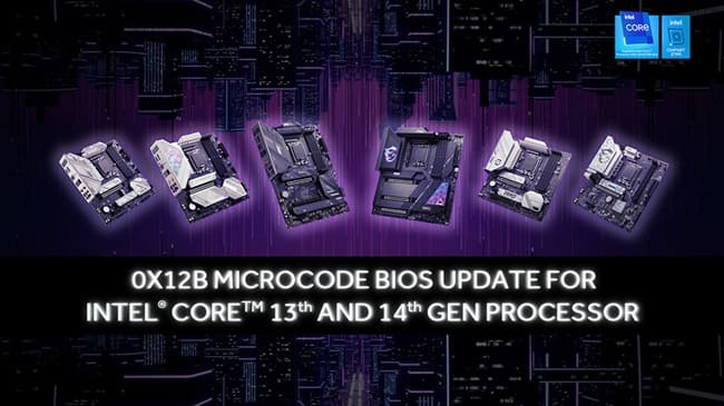 آپدیت مادربرد MSI برای رفع ناپایداری پردازنده