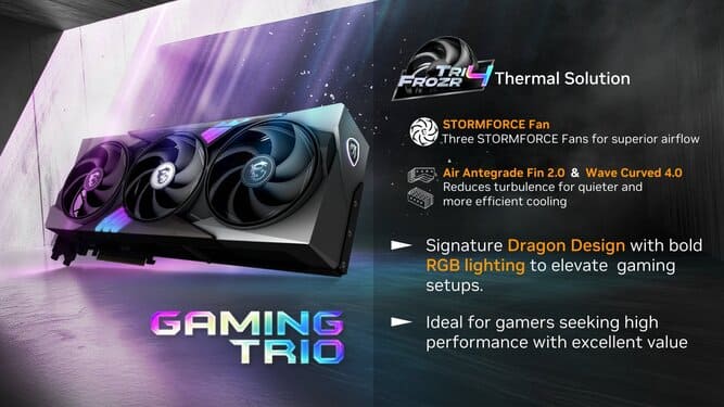 کارت گرافیک ام اس آی RTX 50