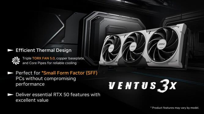 کارت گرافیک ام اس آی RTX 50
