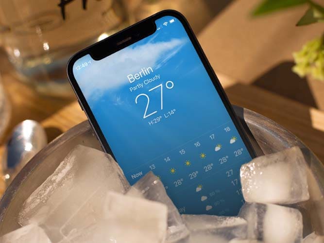 خنک کردن گوشی در مواقع اضطراری