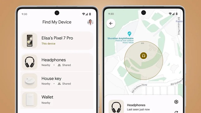 شبکه Find My Device گوگل