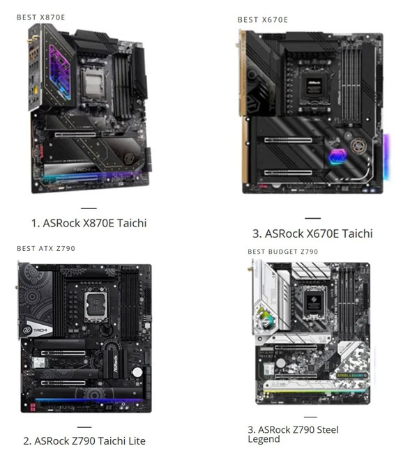 لیست شدن مادربردهای ازراک