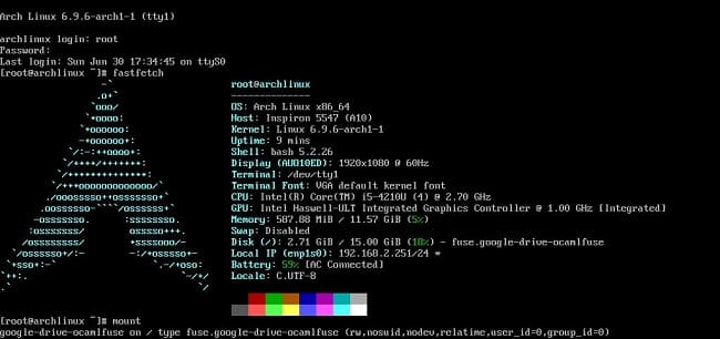 بوت لینوکس از طریق گوگل درایو