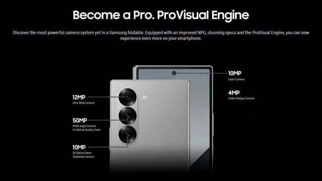 دوربین Galaxy Z Fold6