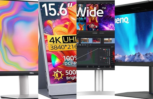 بهترین مانیتور 4K برای تدوین ویدئو