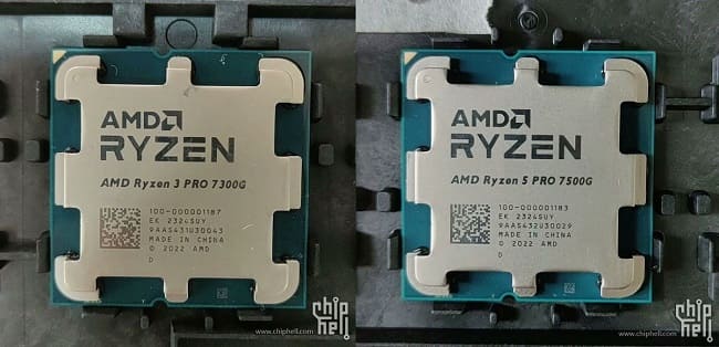 پردازندههای Ryzen 3 Pro 7300G و Ryzen 5 Pro 7500G