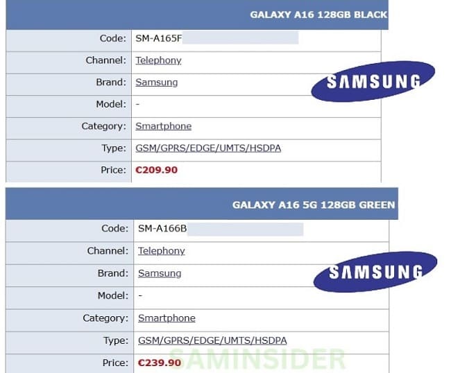 قیمت Galaxy A16