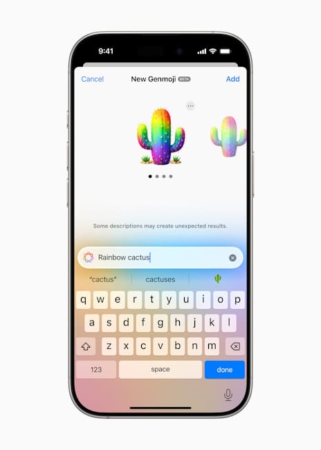 قابلیت جن اموجی  iOS 18.2