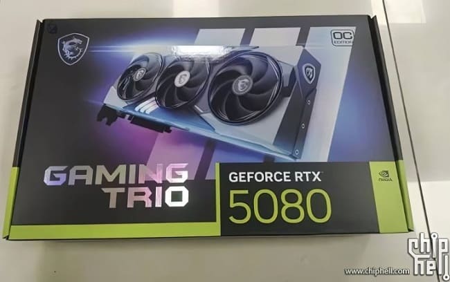 کارت گرافیک RTX 5080 Gaming Trio OC Edition شرکت MSI
