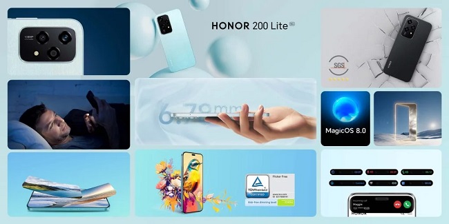 مشخصات گوشی Honor 200 Lite