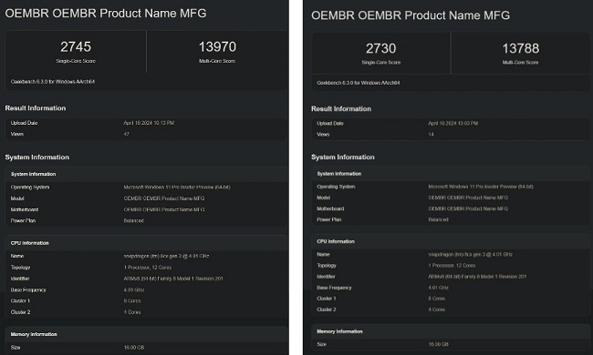 بنچمارک های پردازنده اسنپدراگون X Elite در سرفیس لپ تاپ 6