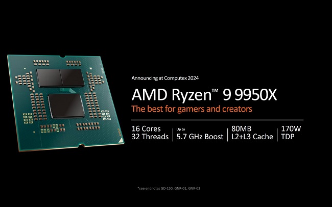 مشخصات پردازنده پرچمدار Ryzen 9 9950X