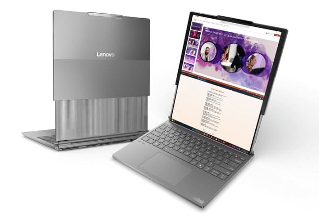 لپ تاپ با نمایشگر رول شدنی ThinkBook Plus لنوو