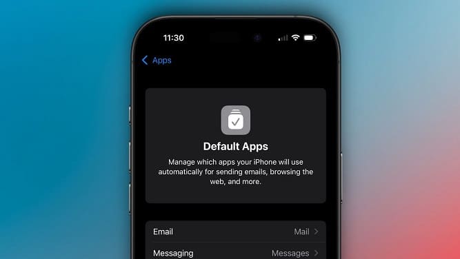 تغییر برنامه های پیش فرض آیفون iOS 18.2