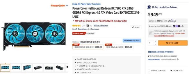 کارت گرافیک radeon rx 7900 xtx
