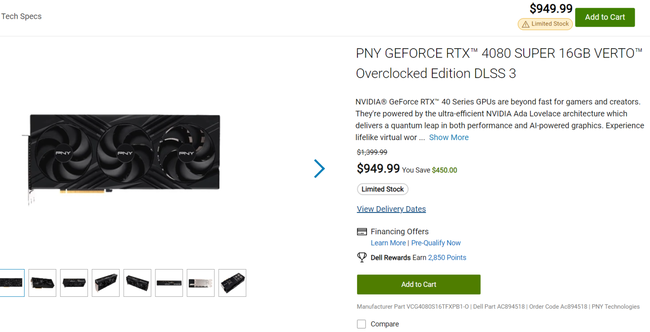  افت قیمت rtx 4080 super