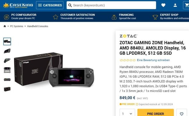 کنسول گیمینگ zotac zone