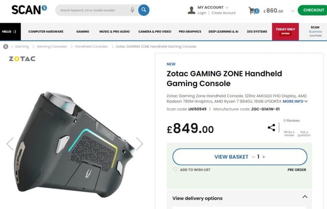 قیمت کنسول دستی zone