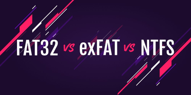 مقایسه FAT32 و ExFAT و NTFS